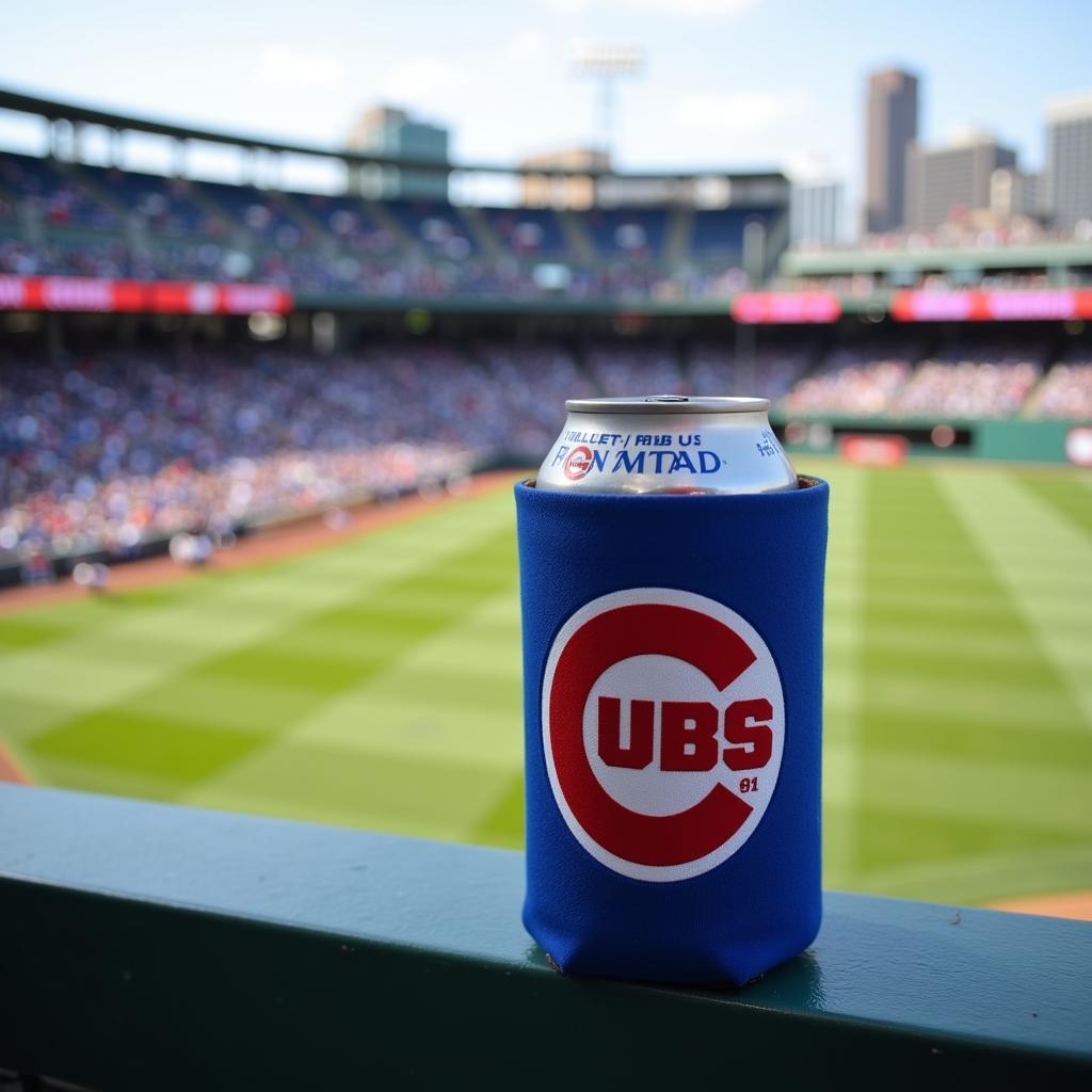 Chicago Cubs Beer Koozie at Wrigley Field