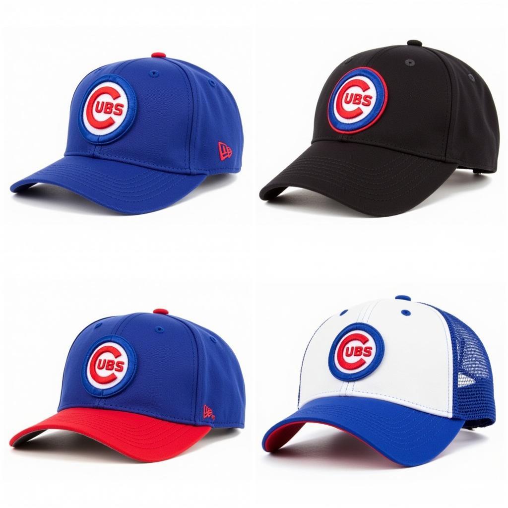 Cubs Clock Hat Variations