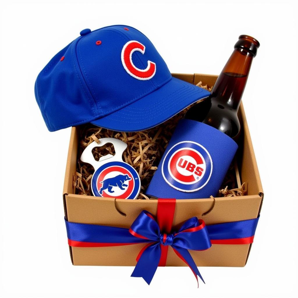 Chicago Cubs Beer Koozie Gift Box