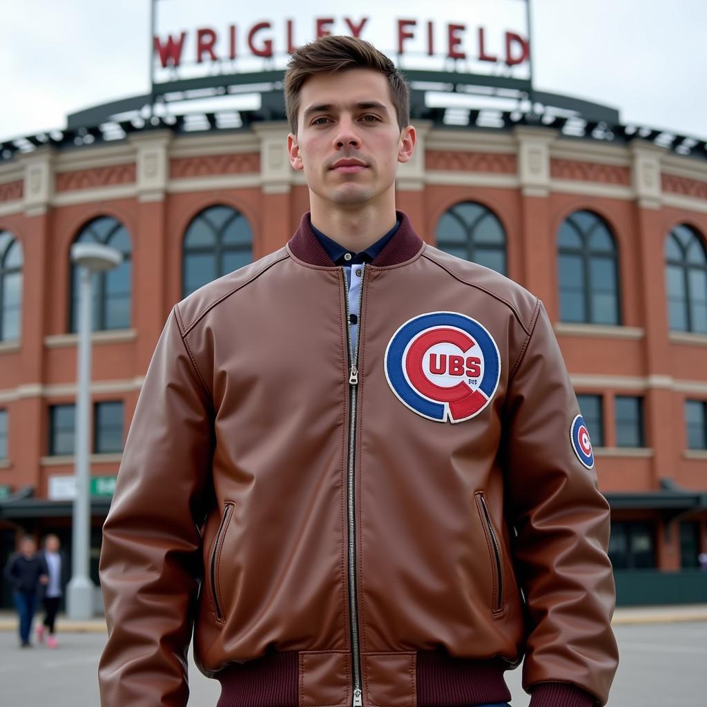 Classic Cubs Leather Jacket