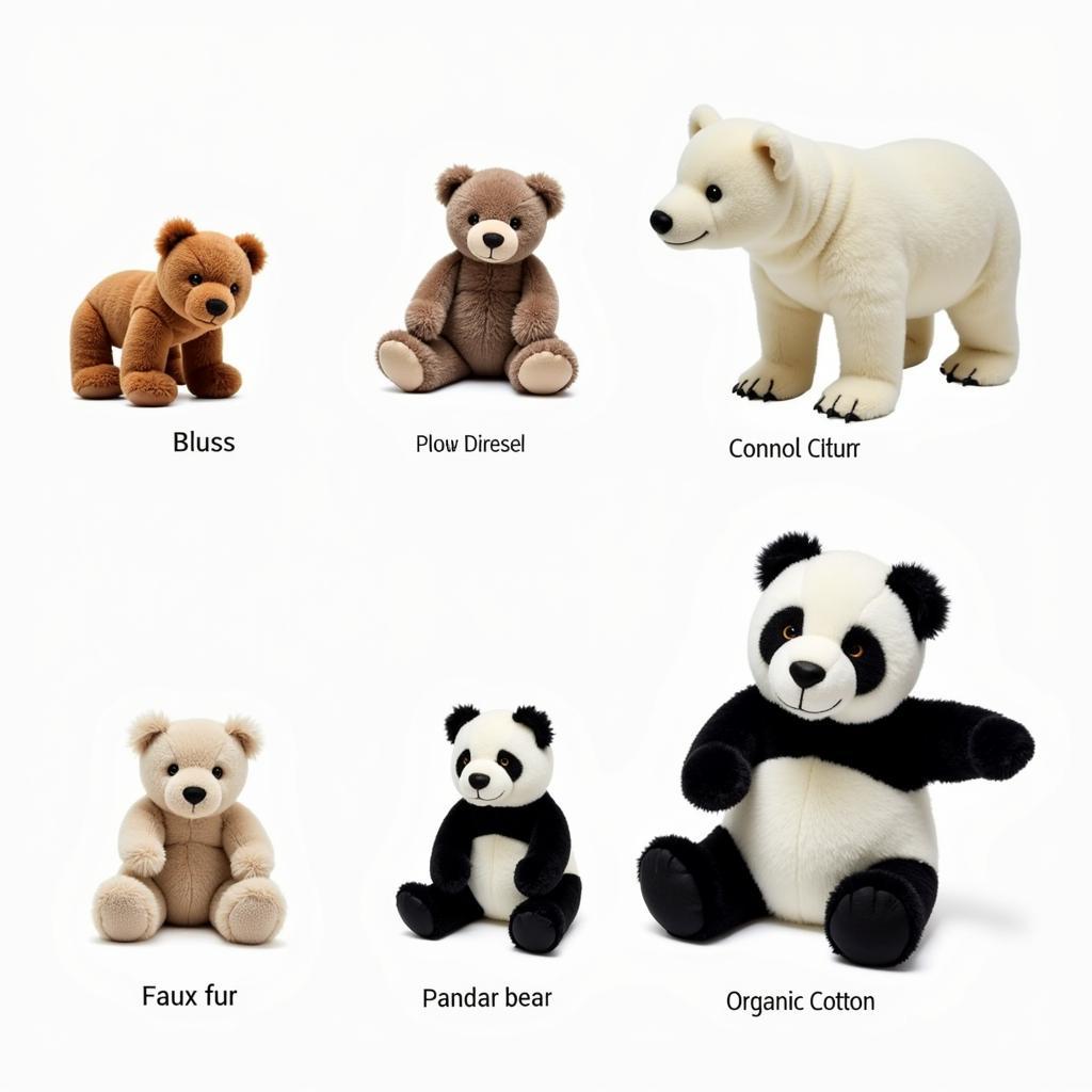 Variety of Cubs Stuffed Bears