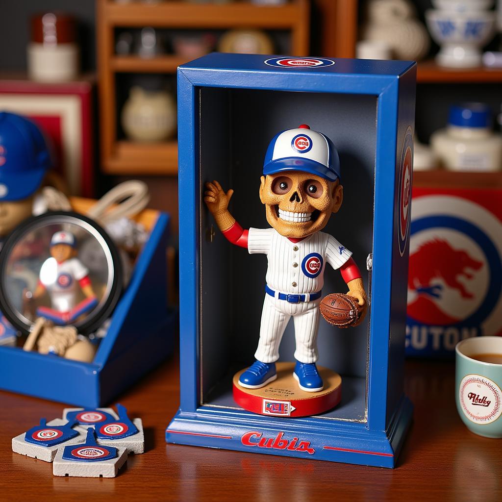 Displaying Cubs Sugar Skull Bobbleheads