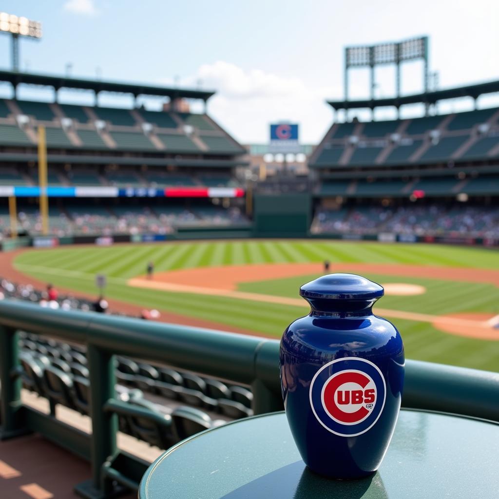 Cubs Urn at Wrigley Field