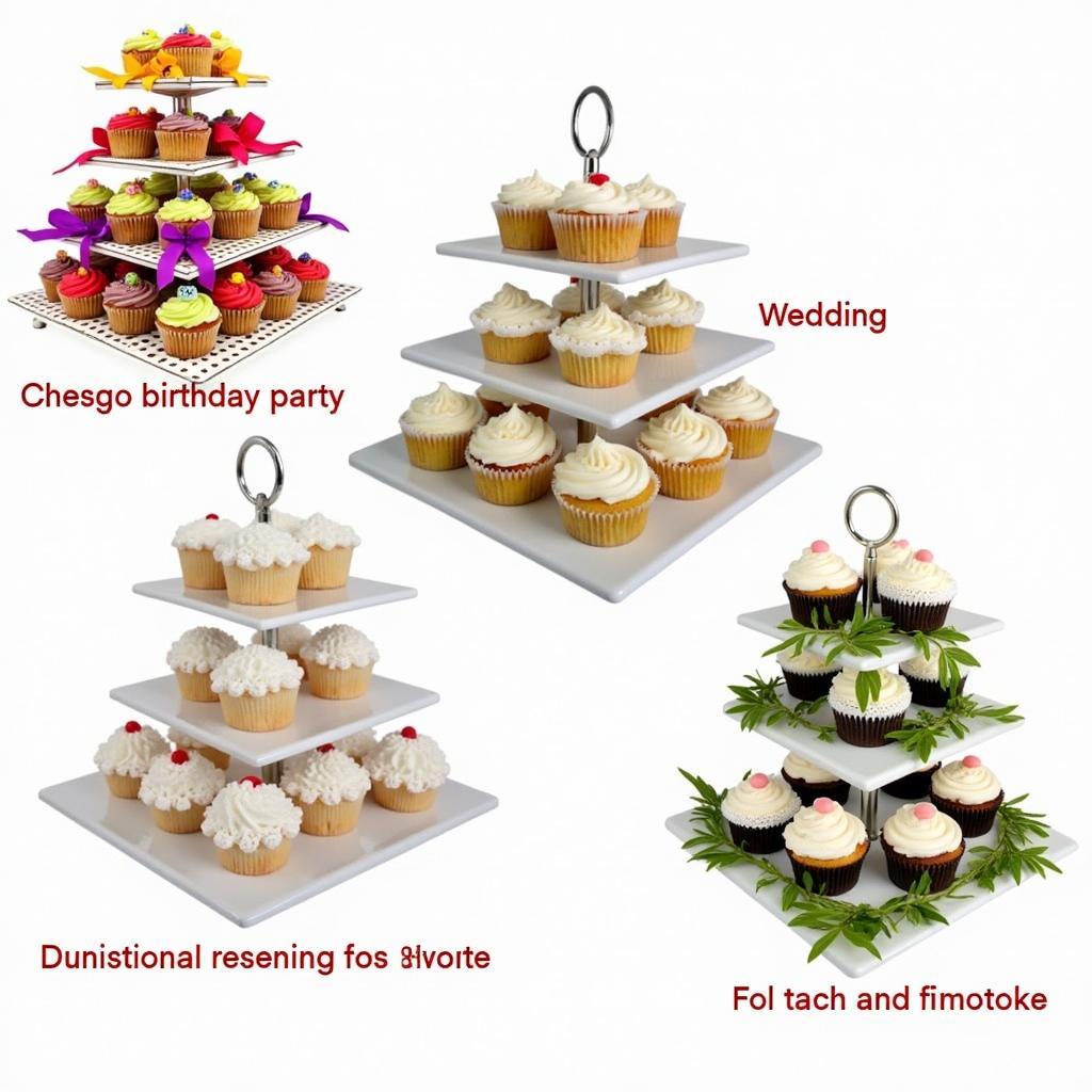 Cupcake Square Stand Display Ideas