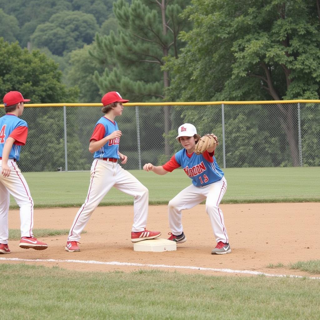 Youth Players Competing in the Curt Daniels Baseball Tournament