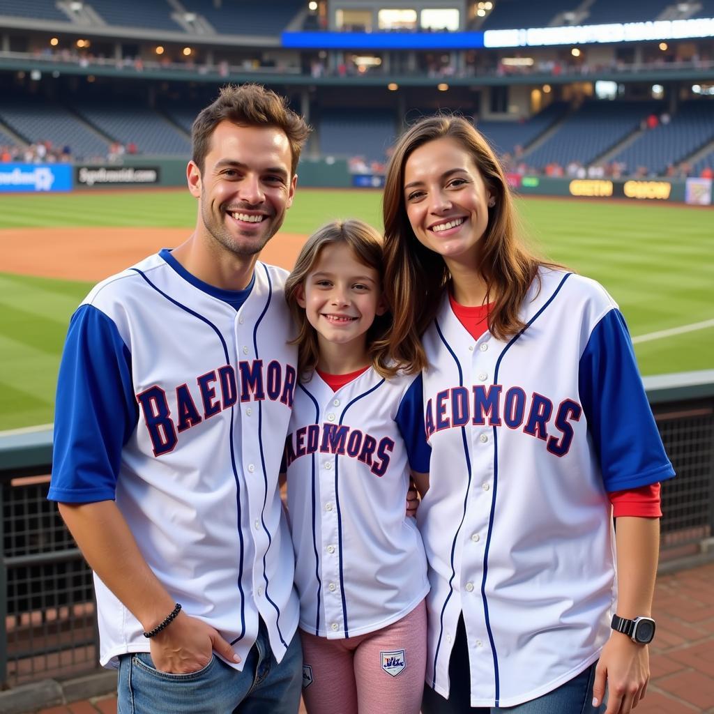 Custom Baseball Shirts Family Photo