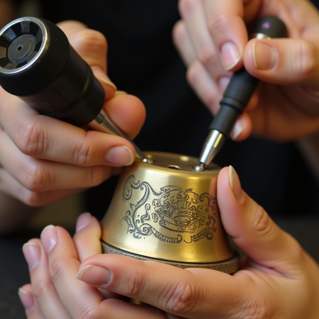 Custom Bell Engraving Process