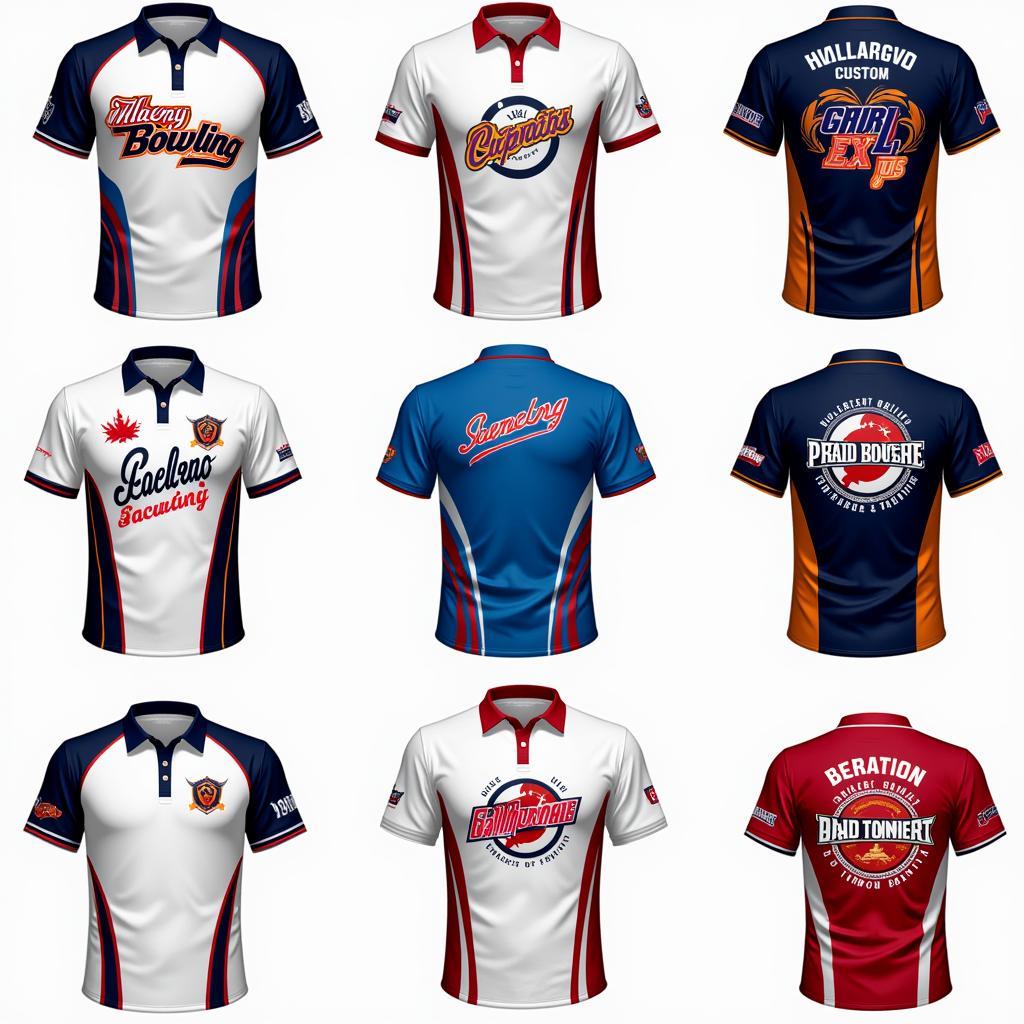 Custom Bowling Team Shirts Design Ideas