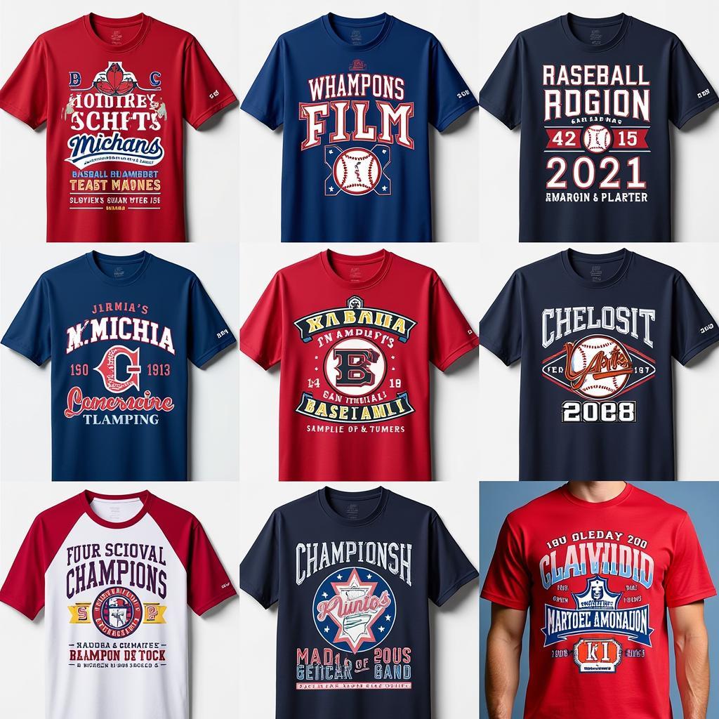 Custom Champion Baseball T-Shirt Design Ideas