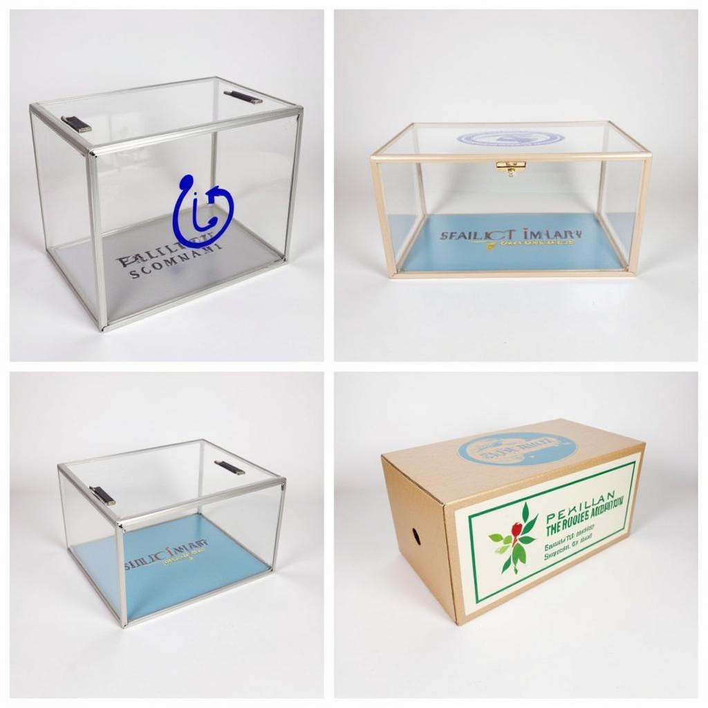 Custom Clear Vinyl Boxes with Logos