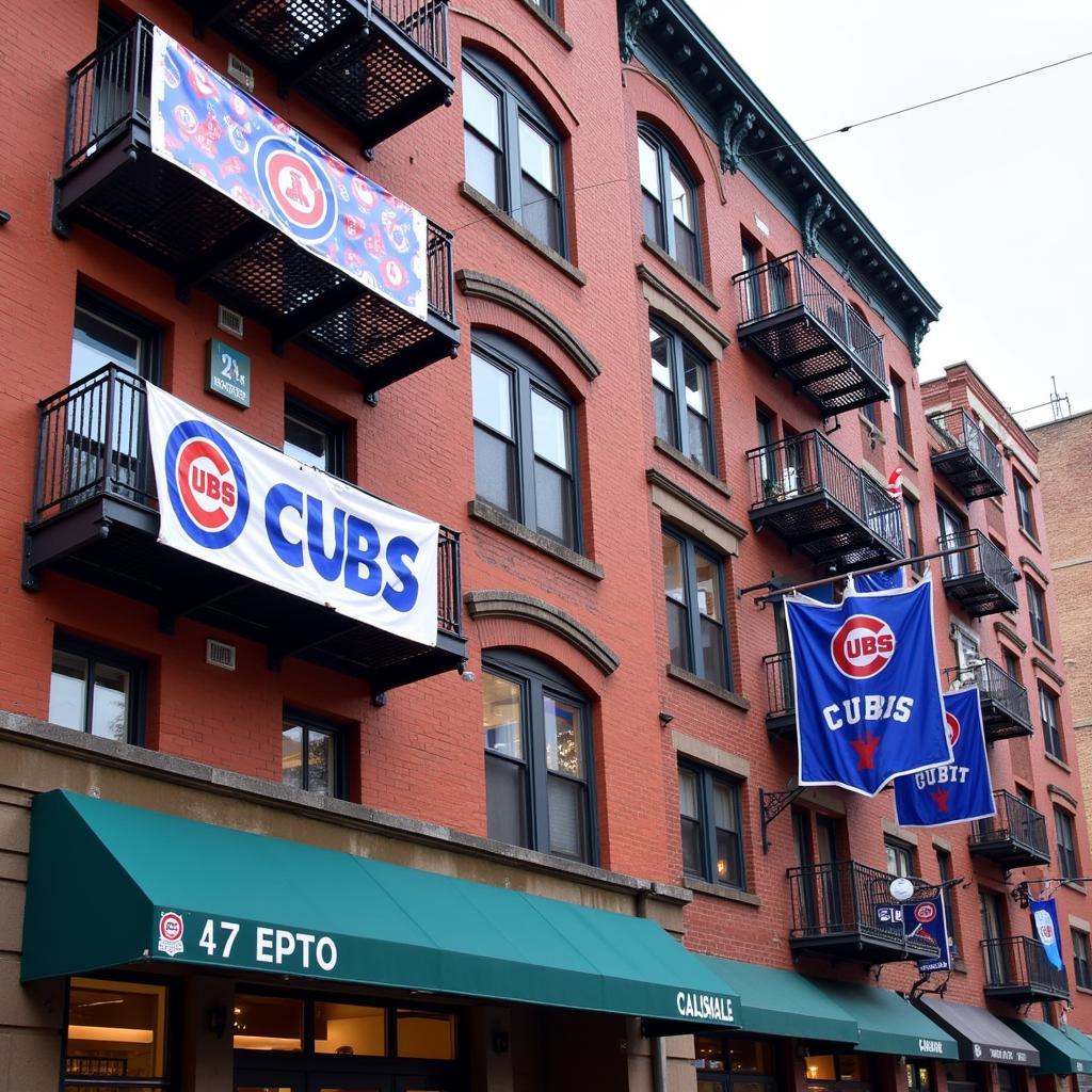 Custom Cubs Banners in Wrigleyville