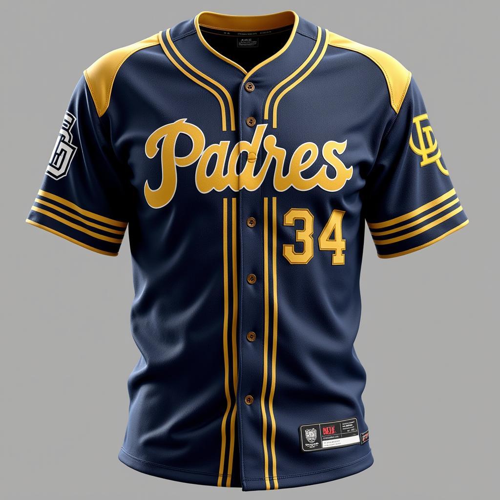 Custom Johnny Manziel Padres Jersey Design