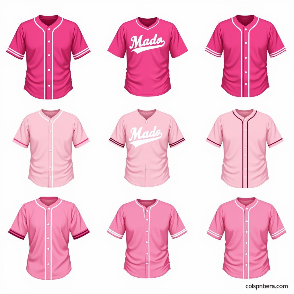 Custom Pink Baseball Jerseys Design Options