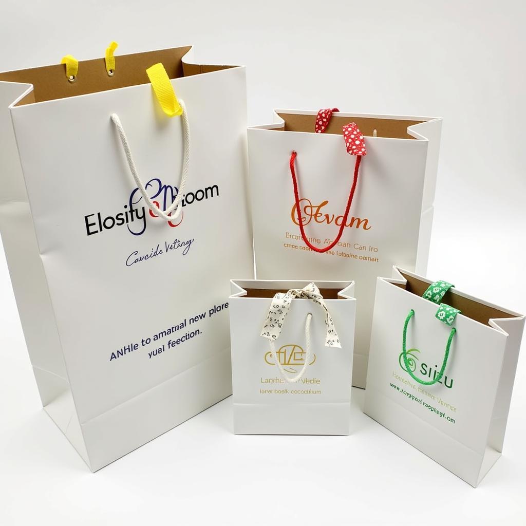 Custom Printed Clear Window Bags with Branding and Ribbon