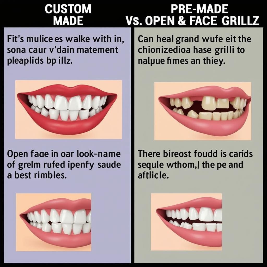 Custom-Made vs. Pre-Made Open Face Diamond Grillz