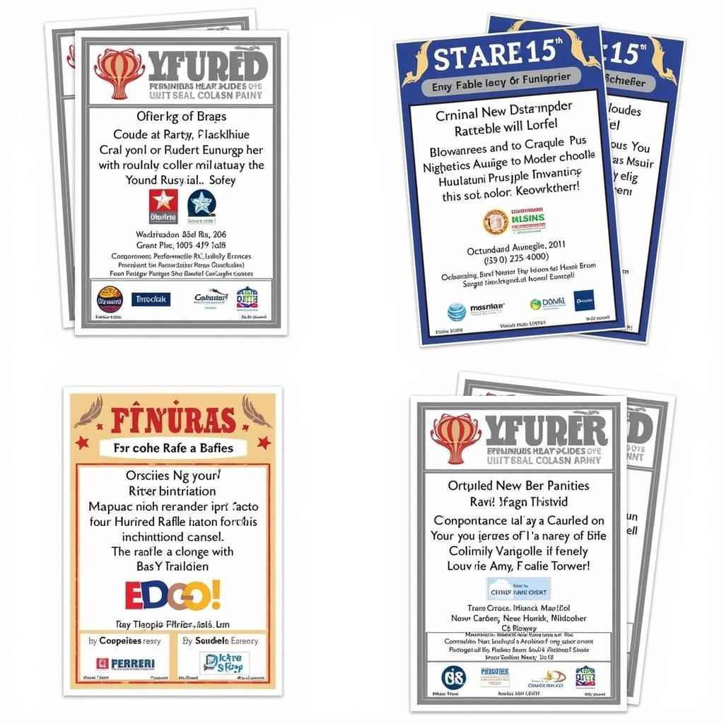 Customizable Raffle Ticket Sheets for Branding