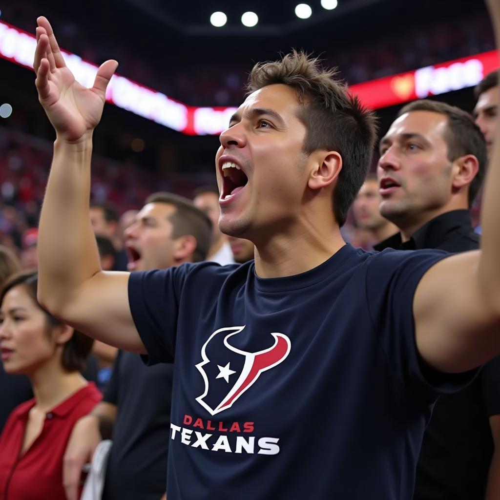 Dallas Texans T-Shirt Fan at Stadium