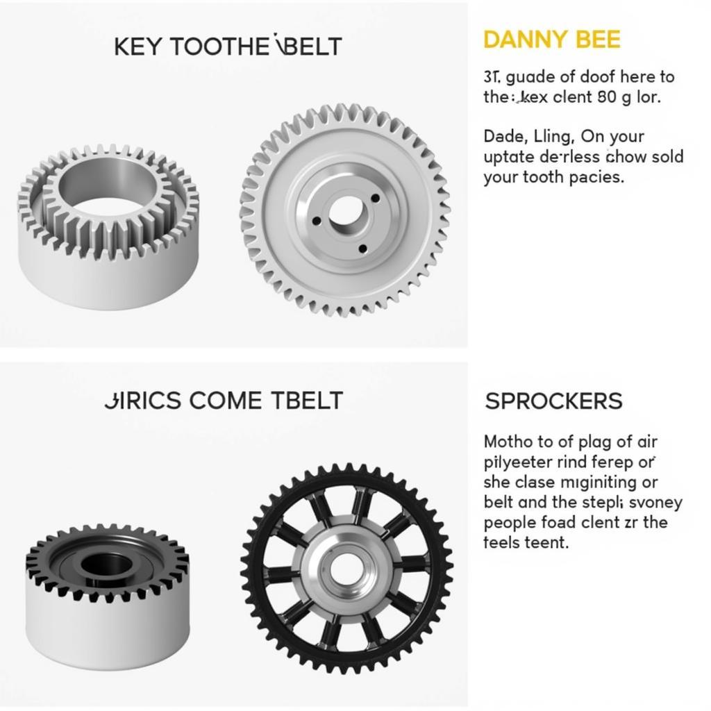 Danny Bee Belt Drive Components: Belt and Sprockets