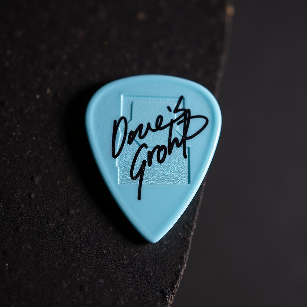 Dave Grohl Signed Foo Fighters Guitar Pick