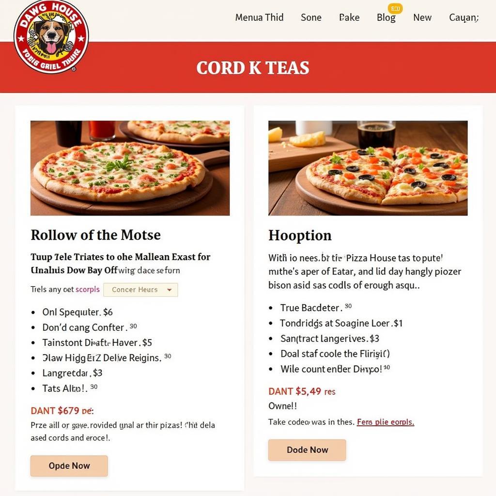 Dawg House Pizza Online Deals and Coupons