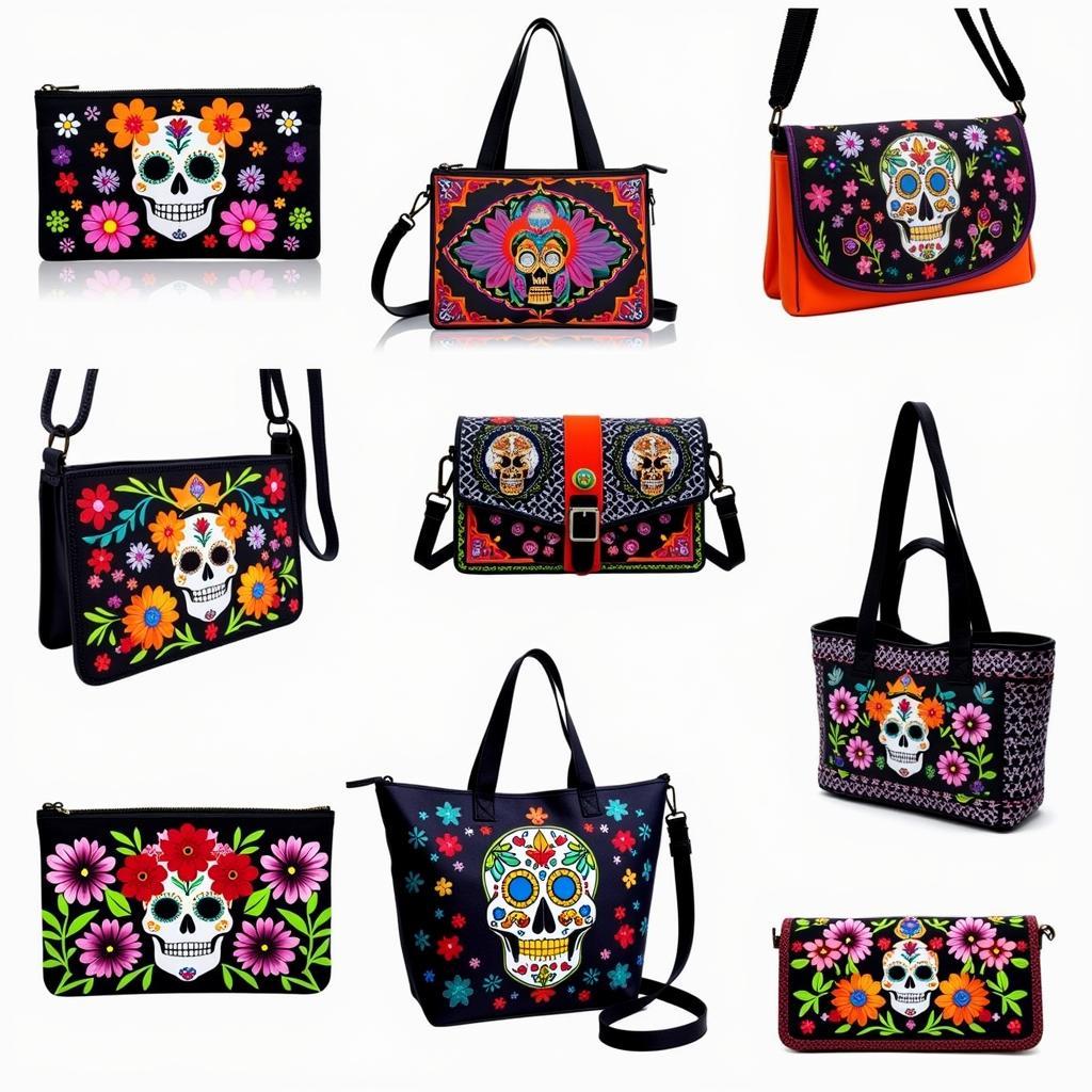 Day of the Dead Purses in Various Styles