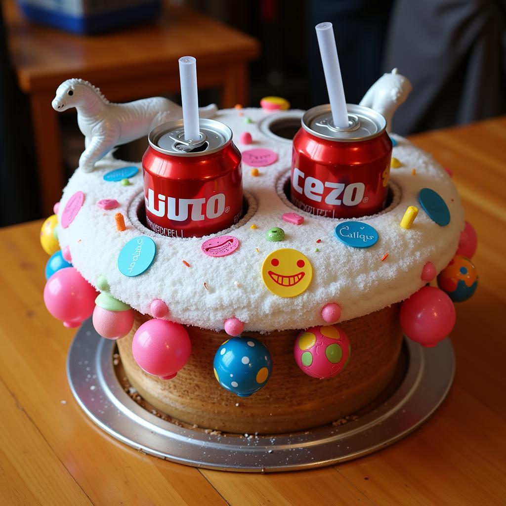 Customized beer hat with decorations