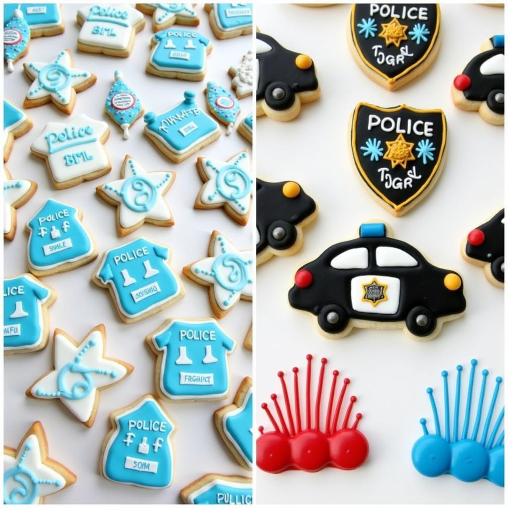 Decorated Police Cookies: Creative and Festive Treats