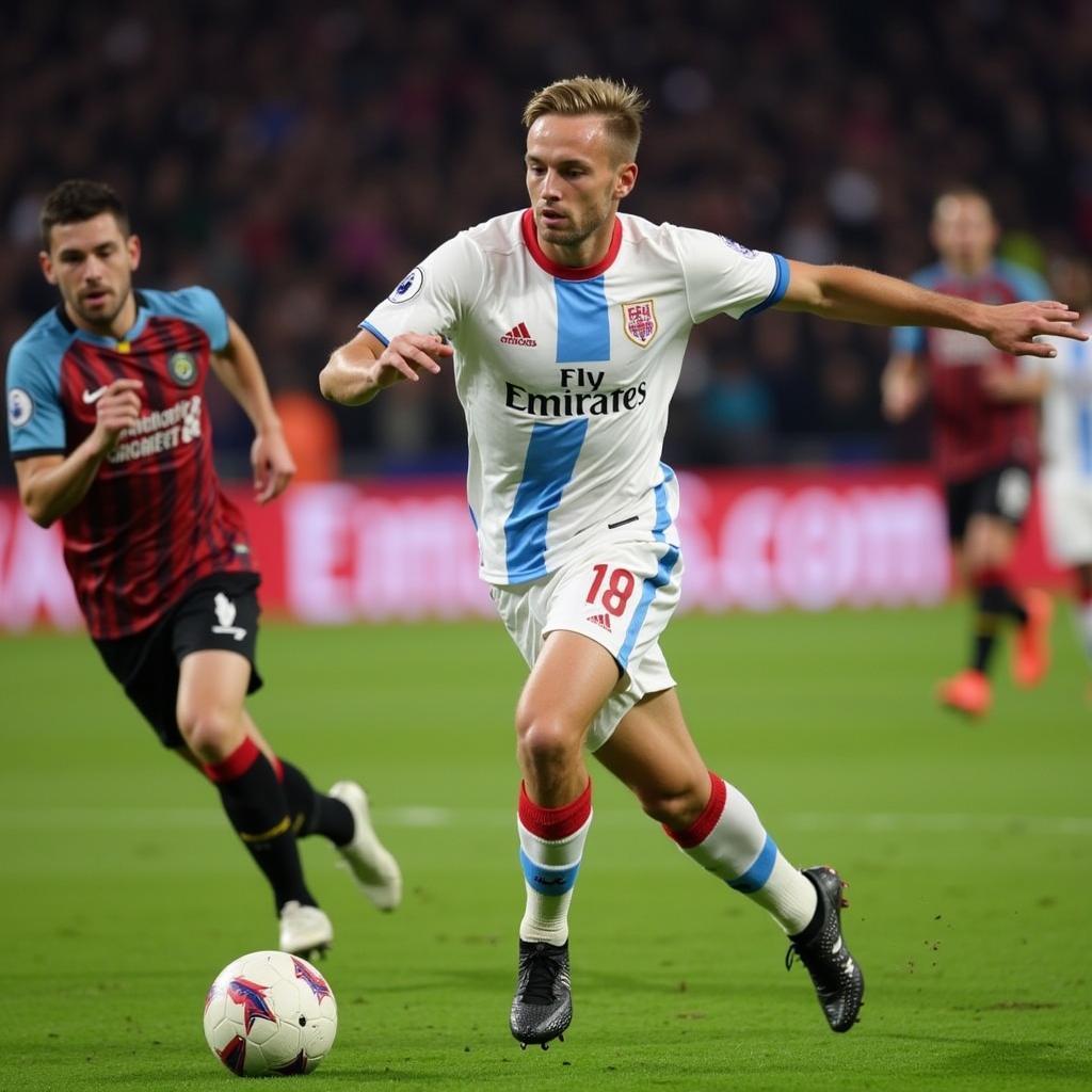 Frenkie de Jong controls the midfield with precision and vision