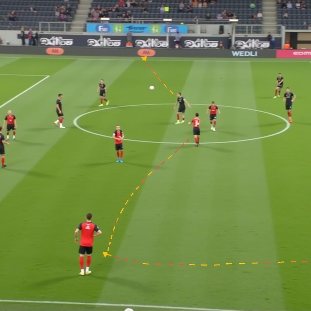 Frenkie de Jong practicing a passing drill