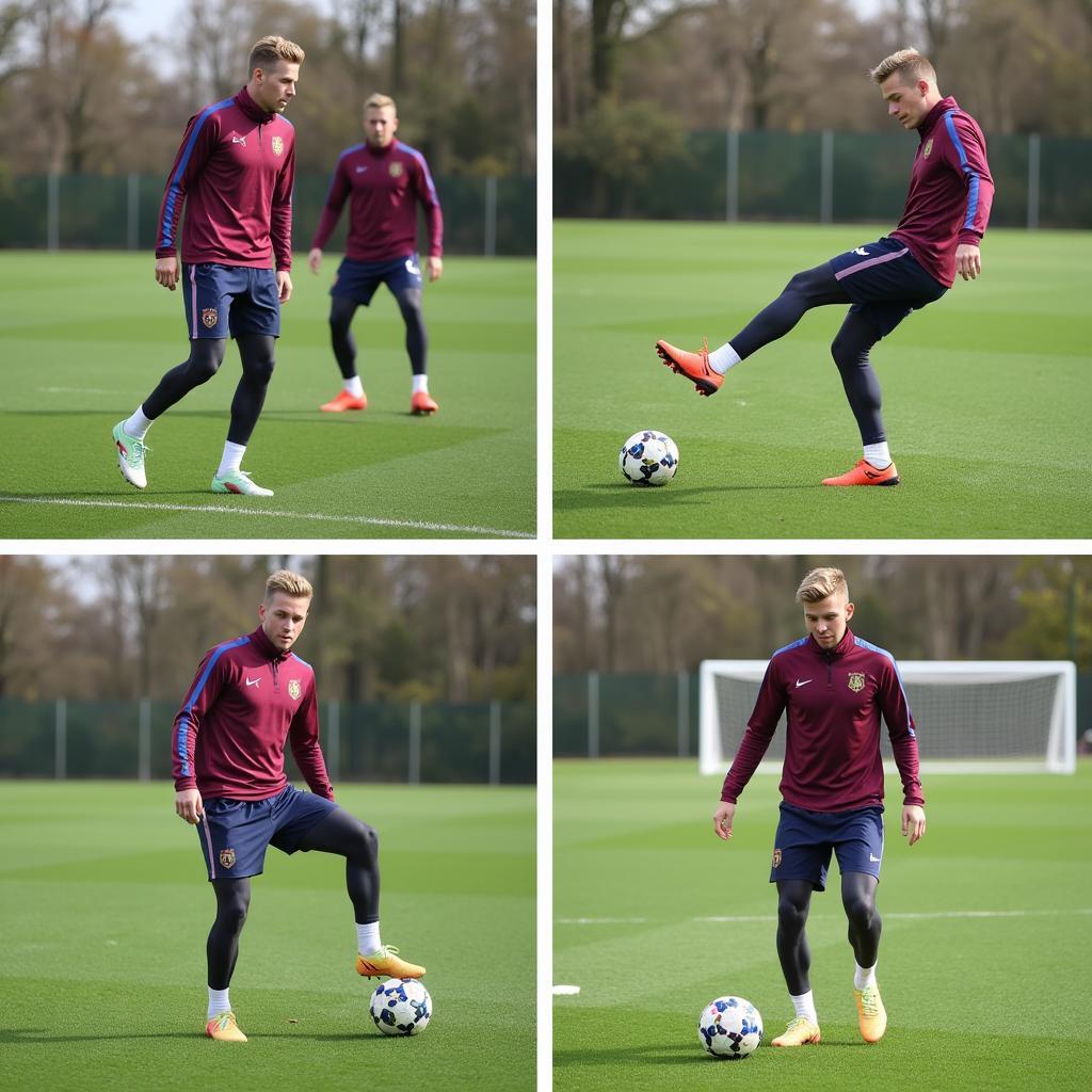 De Jong Performing Training Drills