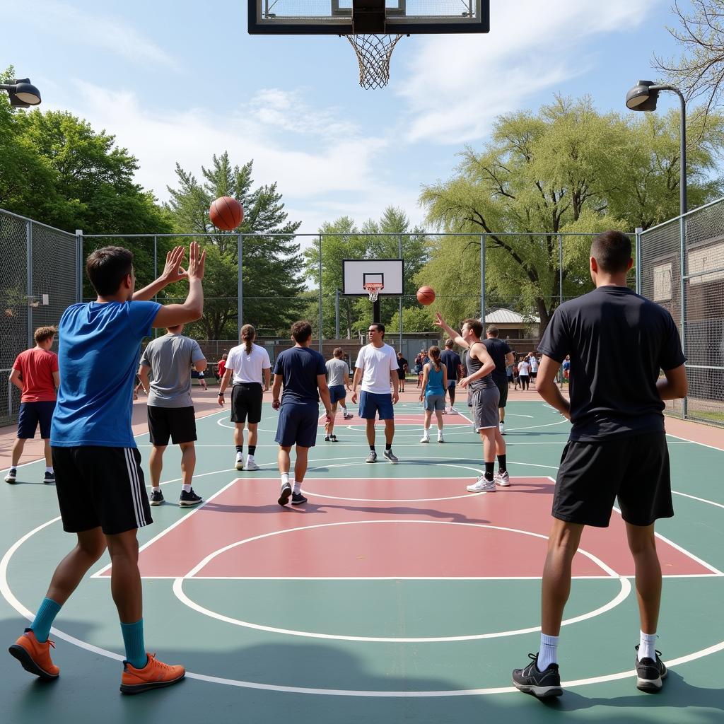 Denver Colorado Back Page Community Basketball Court