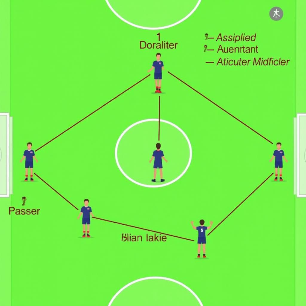 Diamond Midfield Formation in Soccer Tactics