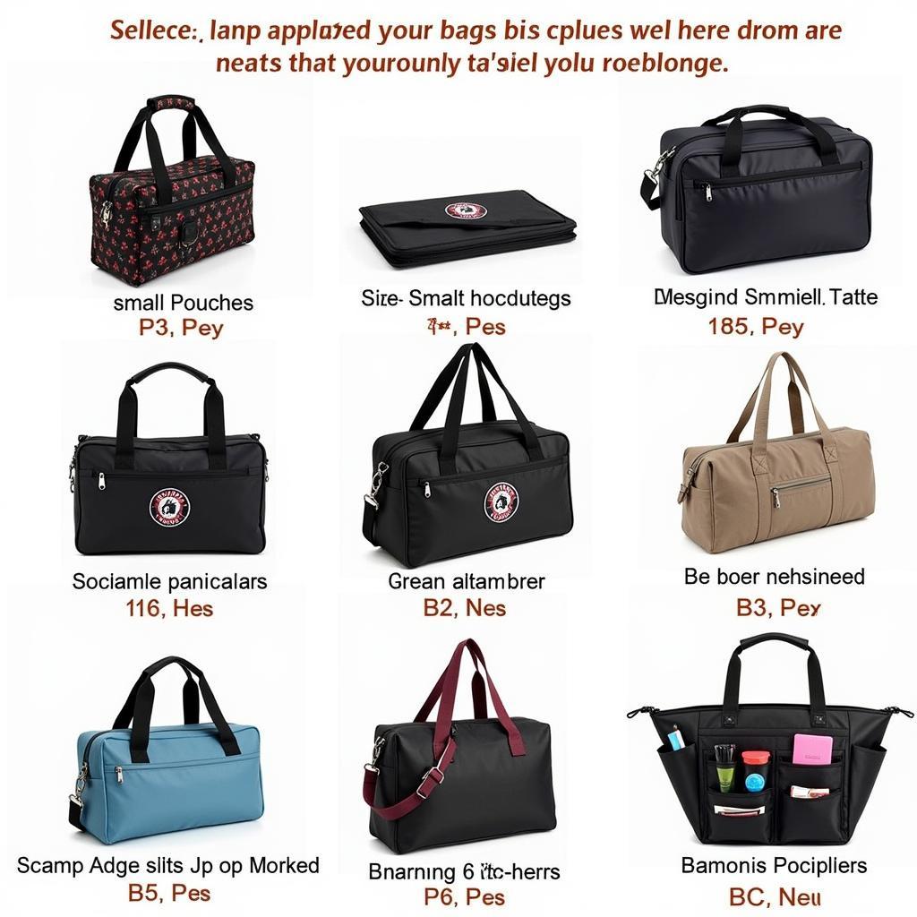 Variety of Diamond Painting Bags