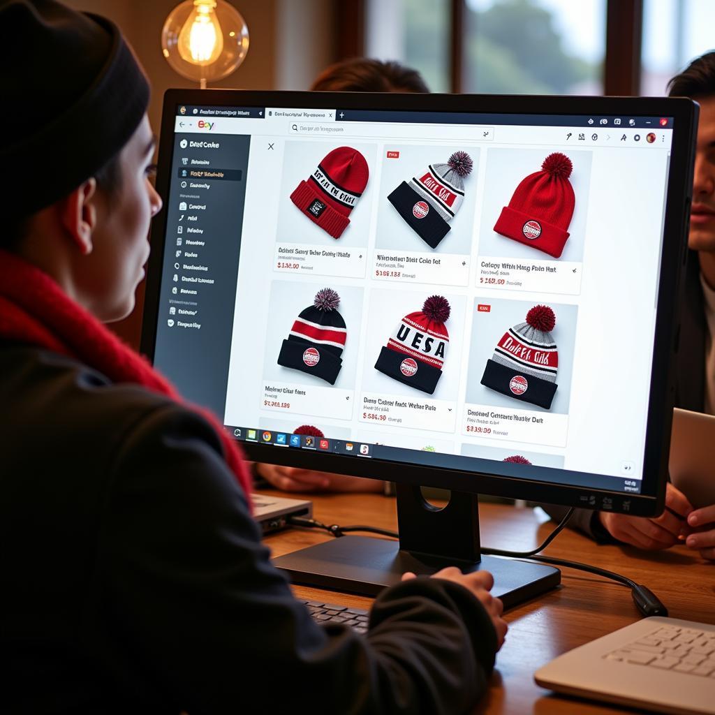 Searching for Diet Coke Winter Hats on Online Marketplaces