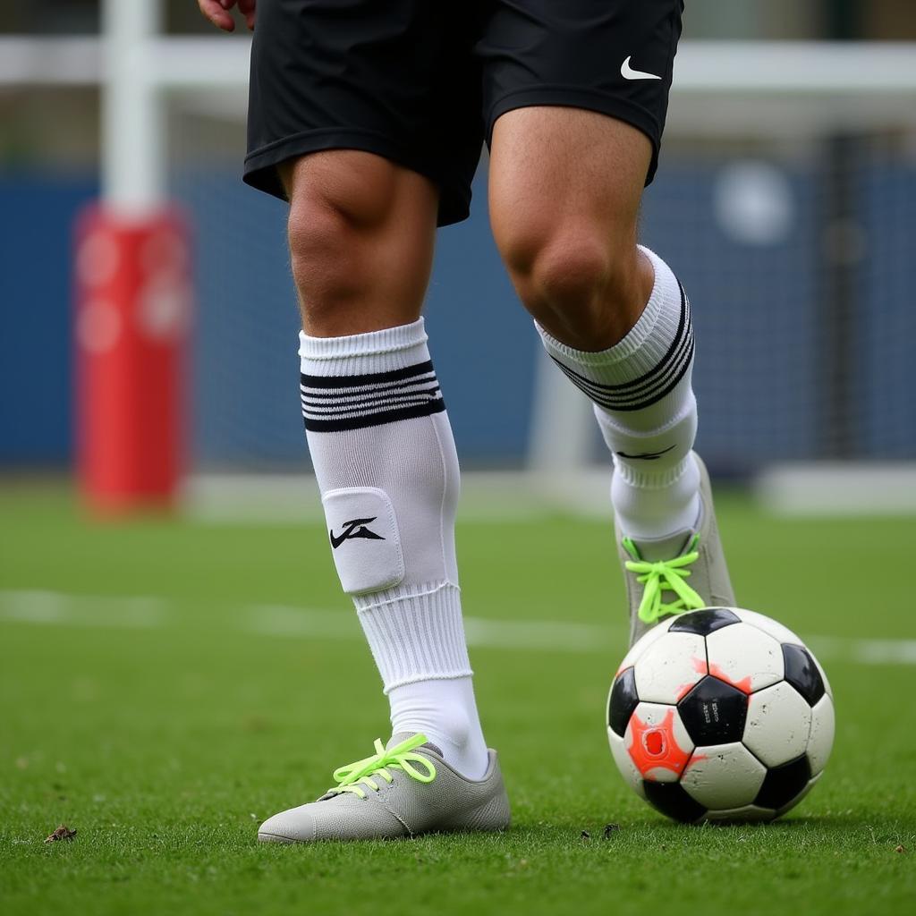 Diet Pepsi Socks - Footballer Wearing Compression Socks