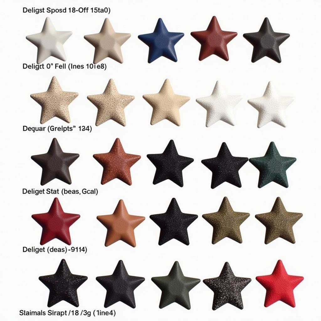 Variety of 12 Inch Star-Shaped Grips