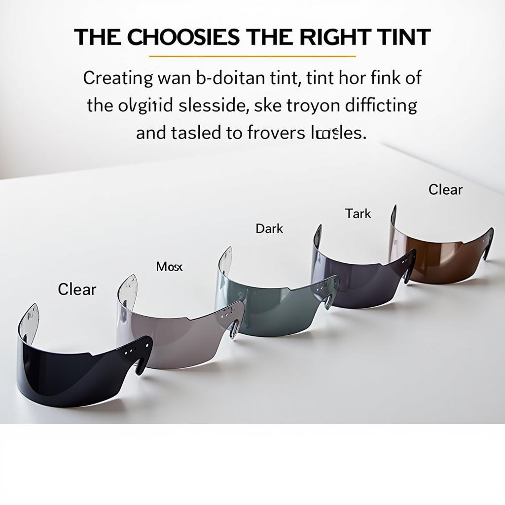 Variety of 379 Visor Tints for Different Lighting Conditions