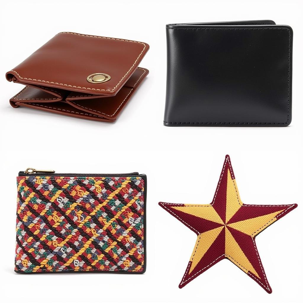 Different 6 Point Star Badge Wallet Styles