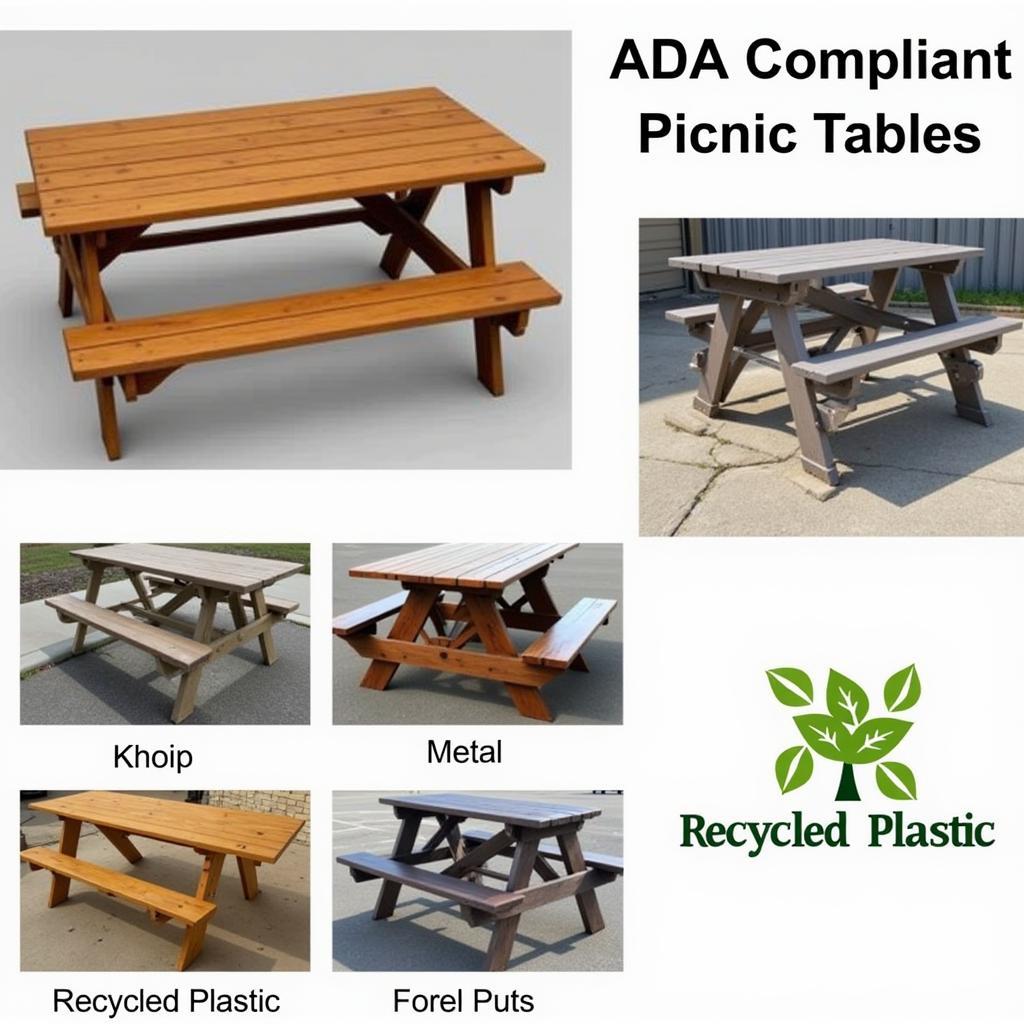 Different ADA Compliant Picnic Table Materials