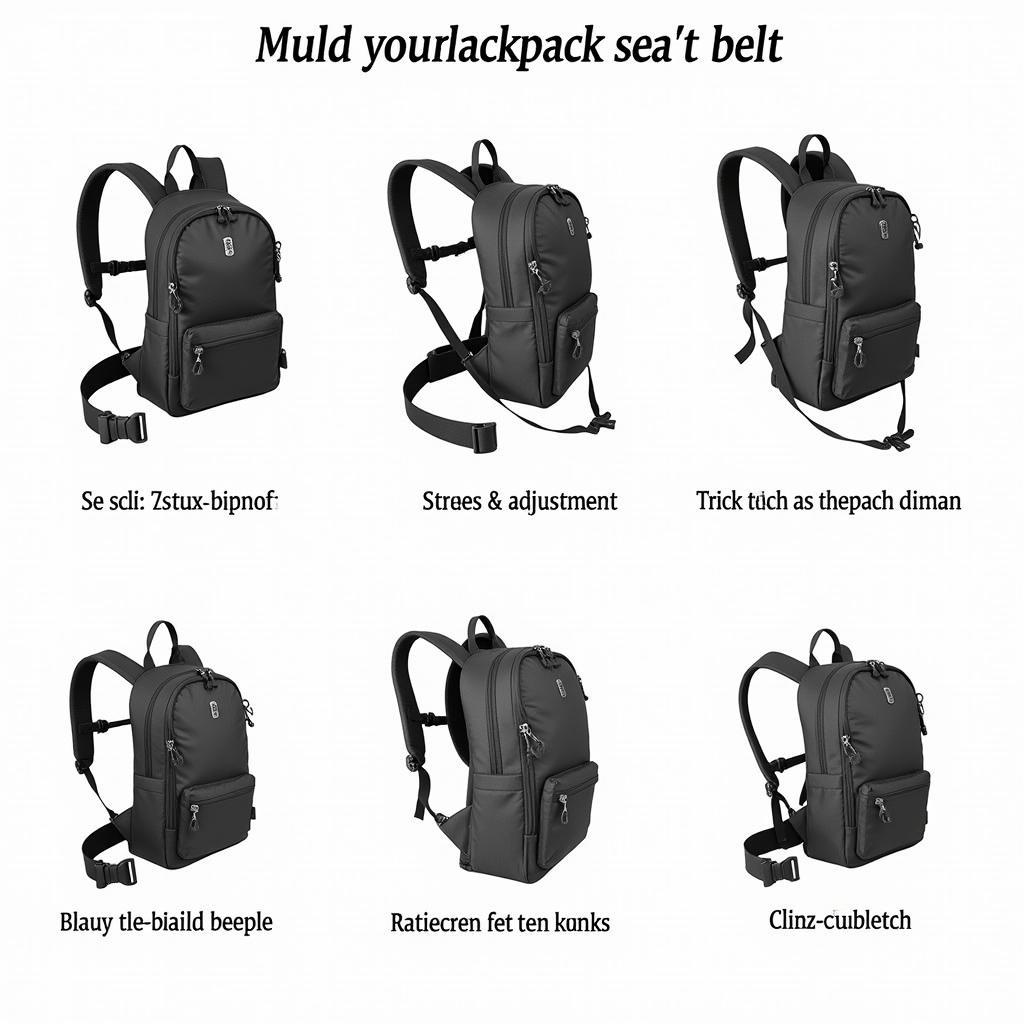 Various Backpack Seat Belt Designs and Features