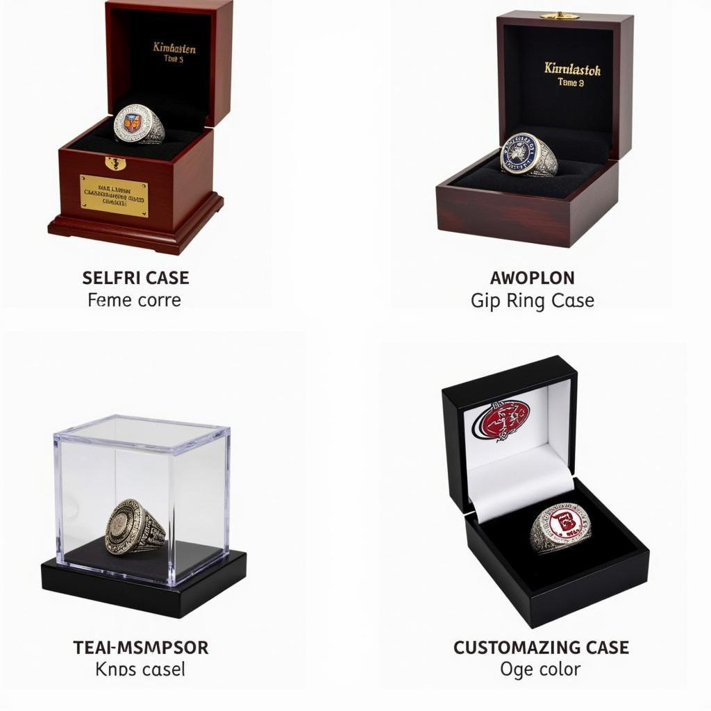 Different Championship Ring Case Styles: Traditional Wooden Boxes, Modern Acrylic Designs, and Customized Display Cases