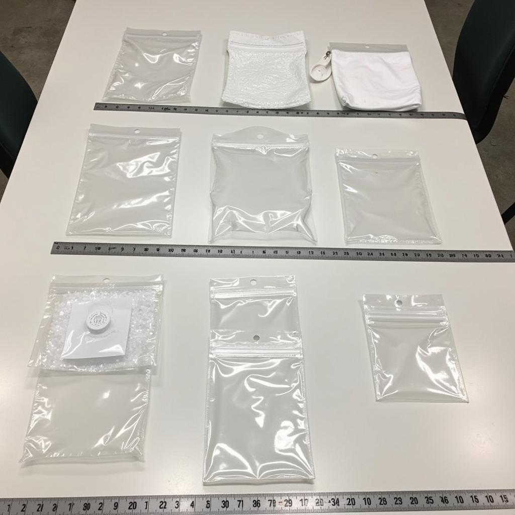 Different sizes of clear bags meeting stadium regulations