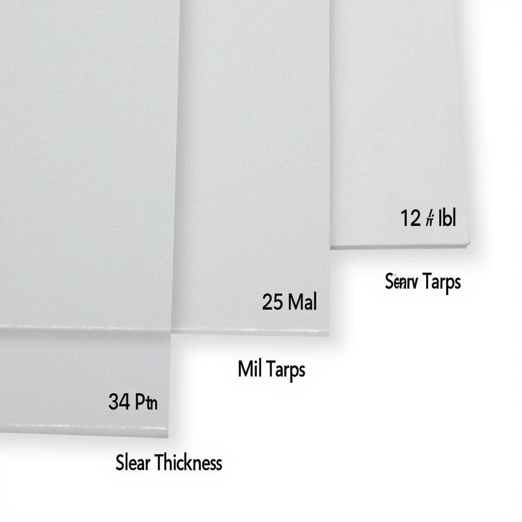 Comparing different thicknesses of clear tarps