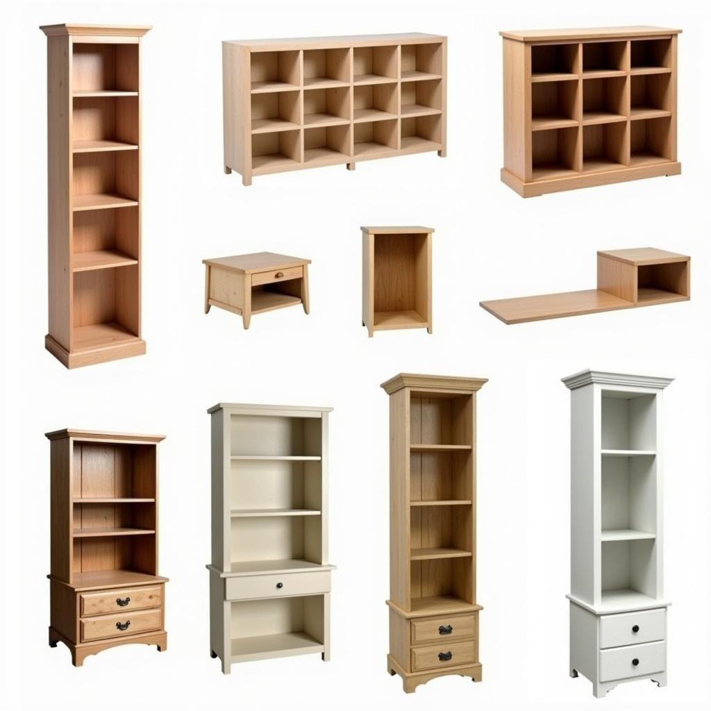 Variety of Cubbies Wood Styles