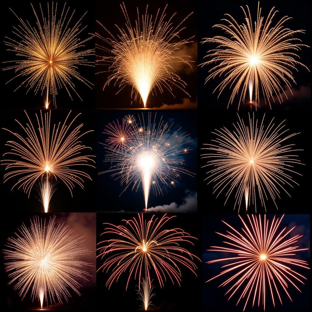 Variety of Hammer of Thor Fireworks Displaying Different Effects