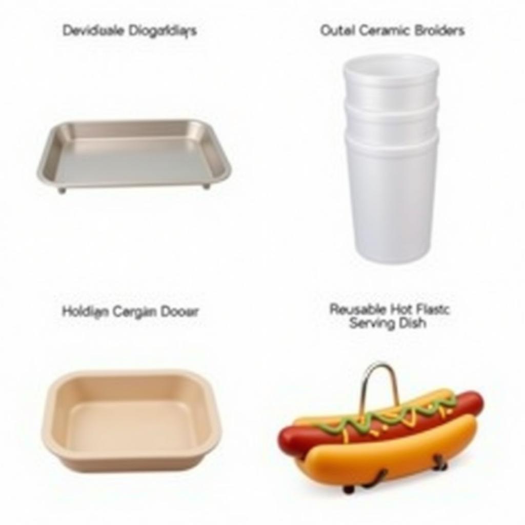 Various Types of Hot Dog Condiment Holders