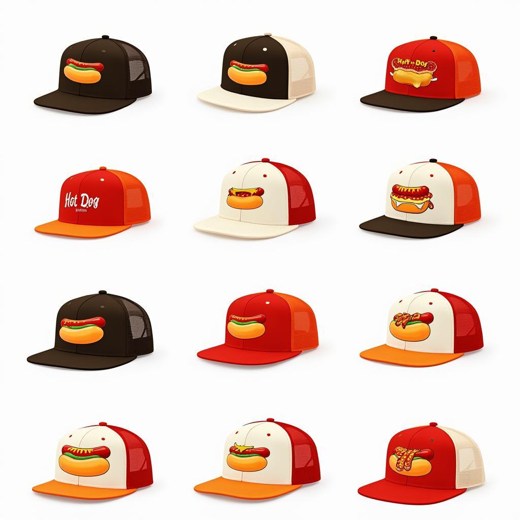 Different Hot Dog Trucker Hat Styles