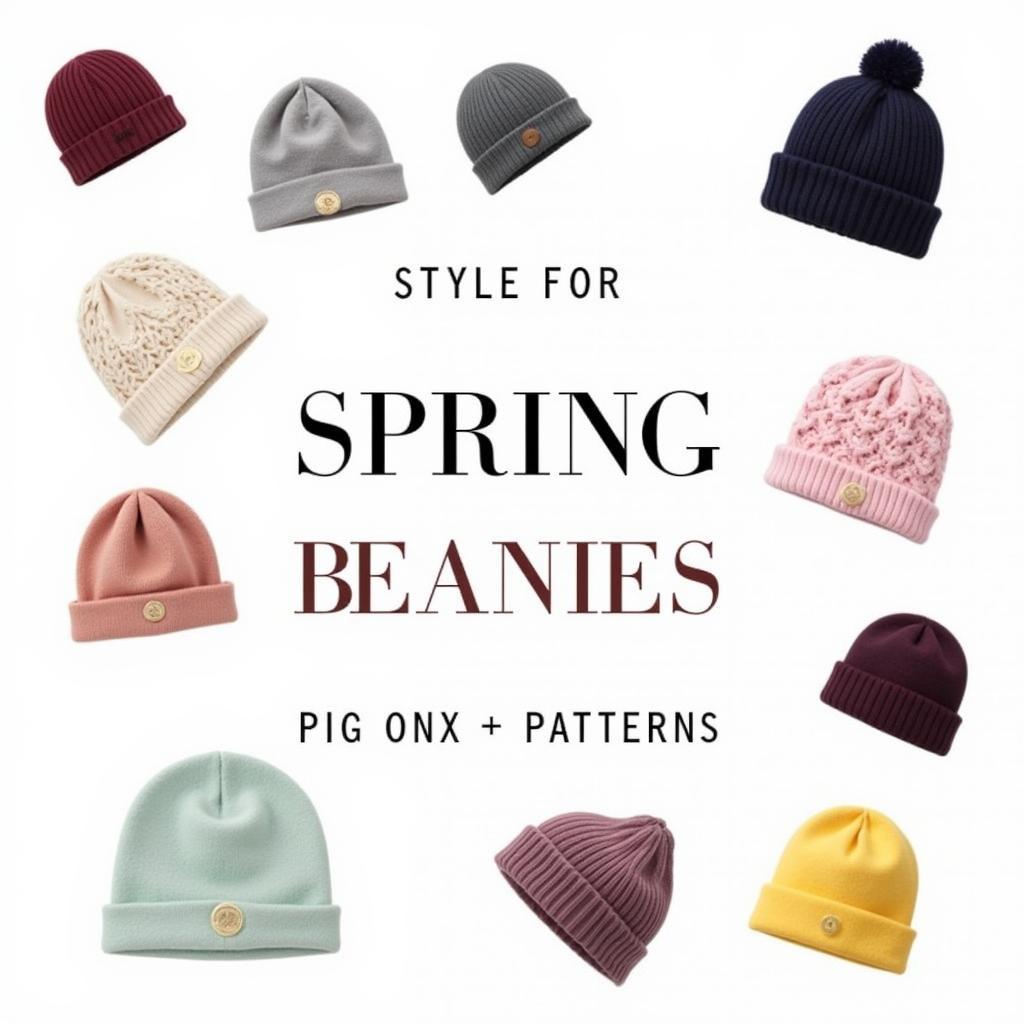 Different Spring Beanie Styles and Colors