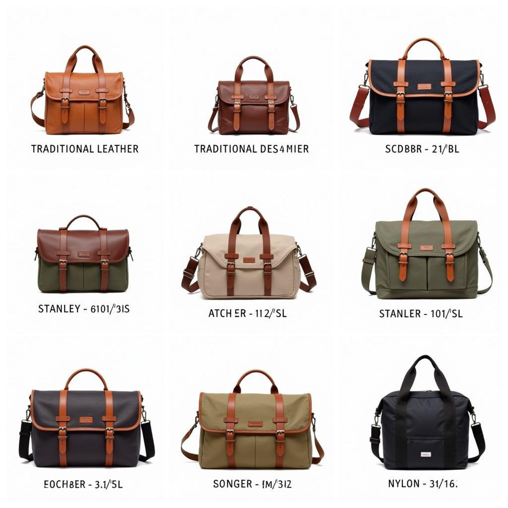 Variety of Stanley Satchel Sizes and Materials