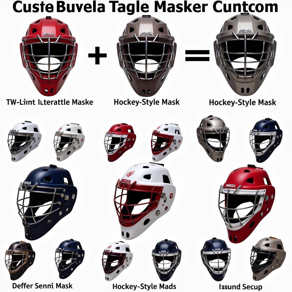 Different Styles of Custom Baseball Catchers Masks